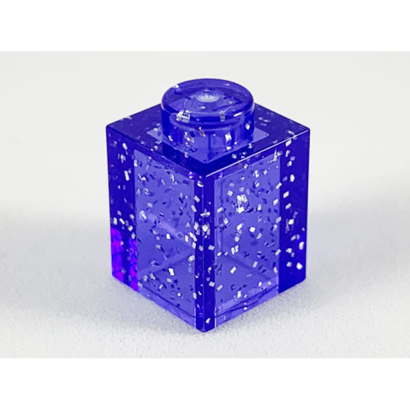 Steen 1x1 Glitter Trans Purple